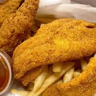 2 Pcs Fish, 2 Pcs Tender With Fries & Pop