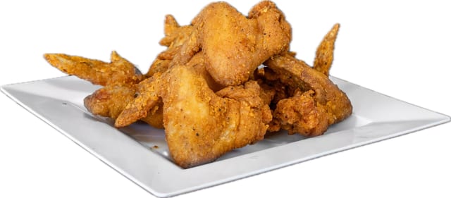 5 Pcs Whole Wings With Fries & Pop.