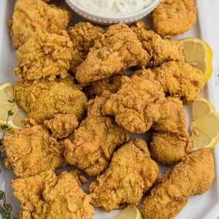1 Lb Catfish Nuggets With Fries & Pop